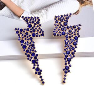 Blue Lightning Earrings